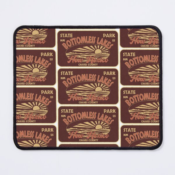 Item preview, Bottomless Lakes State Park, Chaves County, New Mexico, badge design designed and sold by Wanderful-roads.