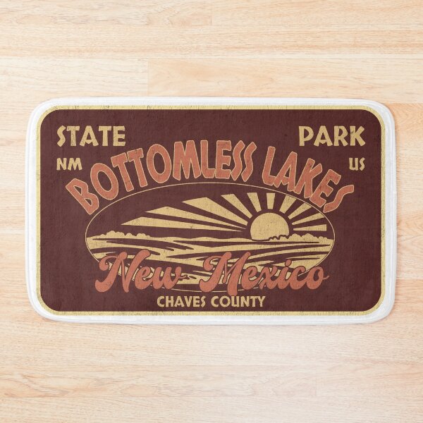 Item preview, Bottomless Lakes State Park, Chaves County, New Mexico, badge design designed and sold by Wanderful-roads.