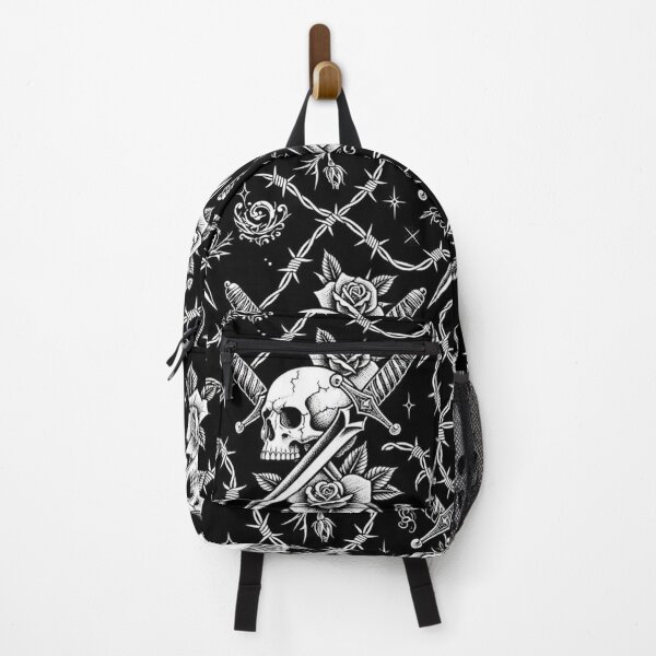 Item preview, othic Skull Dagger and Roses designed and sold by Rama KLK.