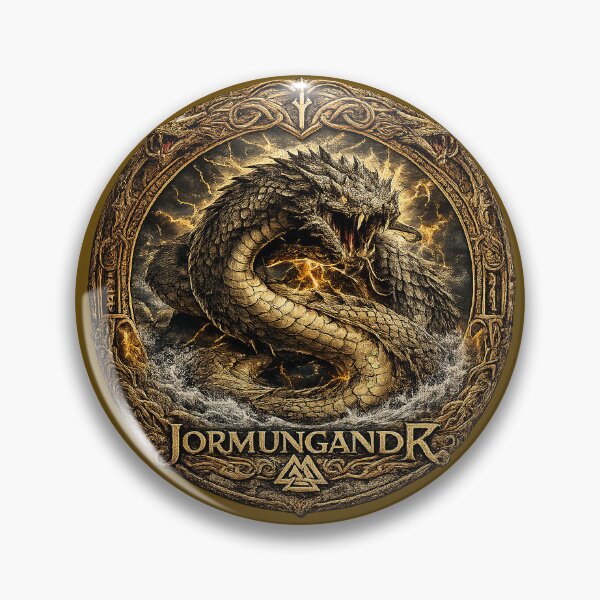 Item preview, JORMUNGANDR – The World Serpent of Ragnarök | Epic Norse Mythology Viking Design designed and sold by Alchemy Forge.