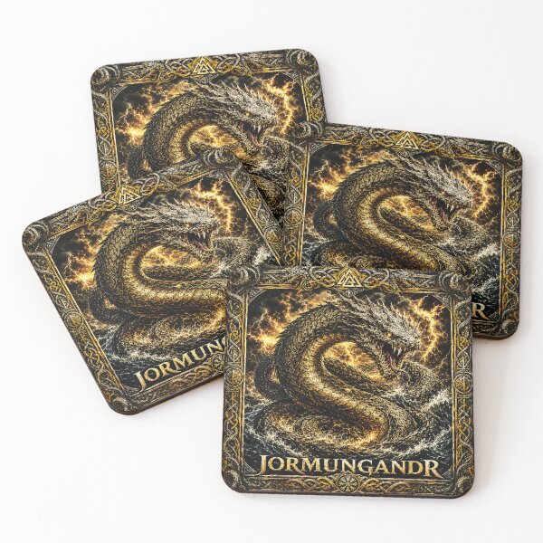 Item preview, JORMUNGANDR – The World Serpent of Ragnarök | Epic Norse Mythology Viking Design designed and sold by Alchemy Forge.