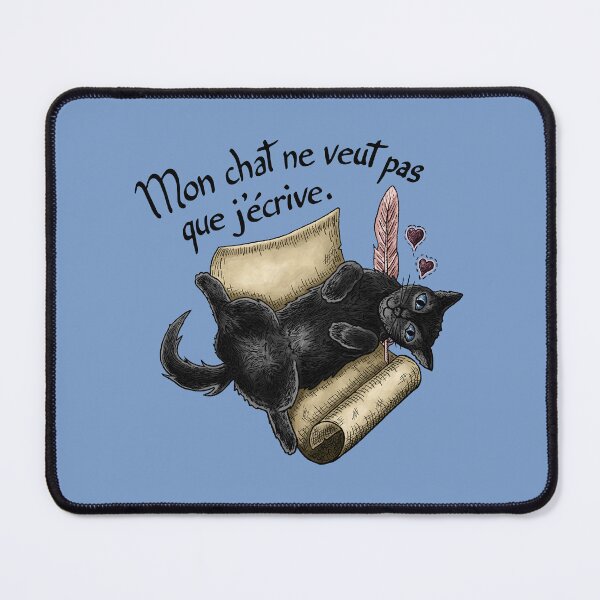 Item preview, My cat doesn't want me to write. designed and sold by Myriam Plante - artiste et auteure.