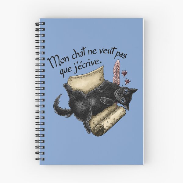 Item preview, My cat doesn't want me to write. designed and sold by Myriam Plante - artiste et auteure.