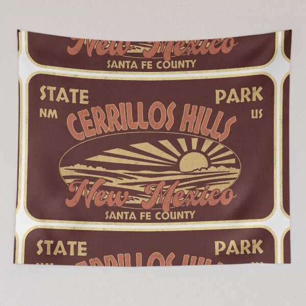 Item preview, Cerrillos Hills State Park, Santa Fe County, New Mexico, badge design designed and sold by Wanderful-roads.