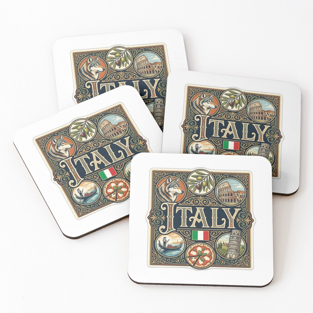 Item preview, Coasters (Set of 4) designed and sold by FunFitsFactory.
