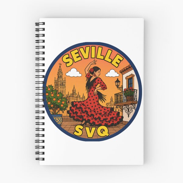 Item preview, Seville SVQ Airport Code Travel Sticker designed and sold by Martin's_Design.