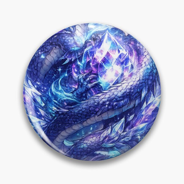 Item preview, Majestic Crystal Dragon Gem Sticker designed and sold by CodePaws Creations.