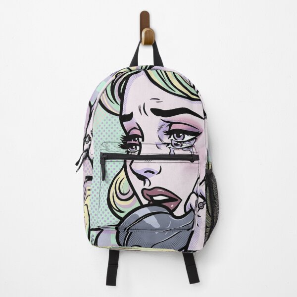 Item preview, Retro Tears: A Pop Artwork Crying Girl on the Phone - pastel goth edit designed and sold by TrezeTreze.
