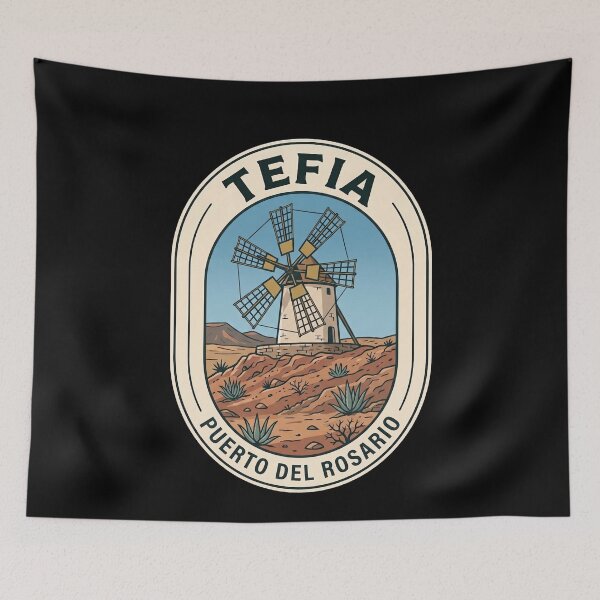 Item preview, Tefia Puerto del Rosario Vintage Travel Emblem designed and sold by k3rstman1.