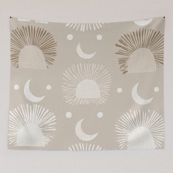 Item preview, Neutral Boho Pattern - Repeating Pattern in Beige and Taupe designed and sold by DkSpirit.