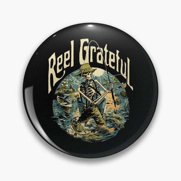 Item preview, Reel Grateful Skeleton Fishing Outdoor Adventure designed and sold by Azra Travančić.