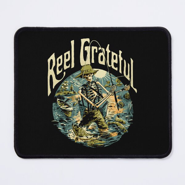 Item preview, Reel Grateful Skeleton Fishing Outdoor Adventure designed and sold by Azra Travančić.