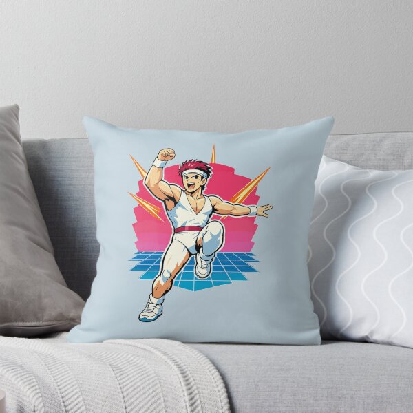 Item preview, Retrowave Anime Aerobic Power Strike Gentleman designed and sold by KungPowUnicorn.