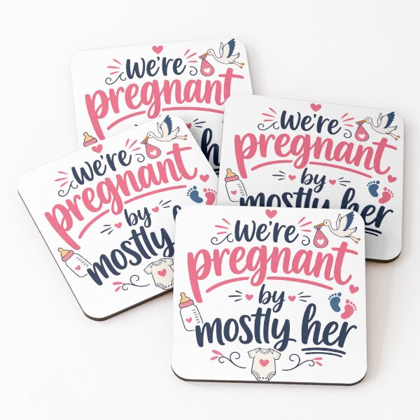 Item preview, We’re Pregnant But Mostly Her Funny Pregnancy Announcement designed and sold by LiftyGifts.