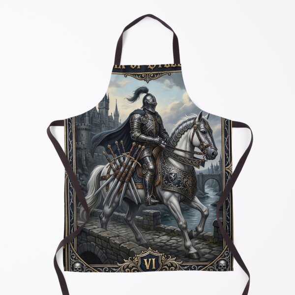 Item preview, Six of Steels - tarot card designed and sold by Studio77-Gothic.