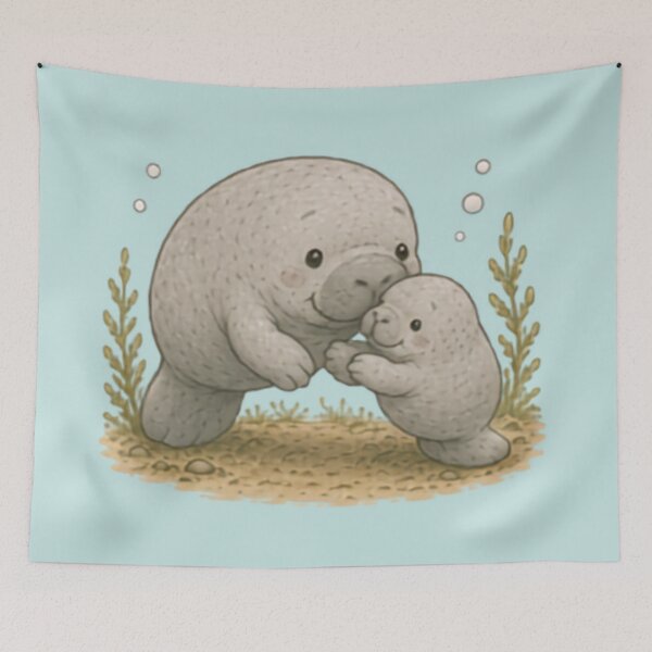 Item preview, Mumma & Baby Manatee designed and sold by MellowMunchkins.