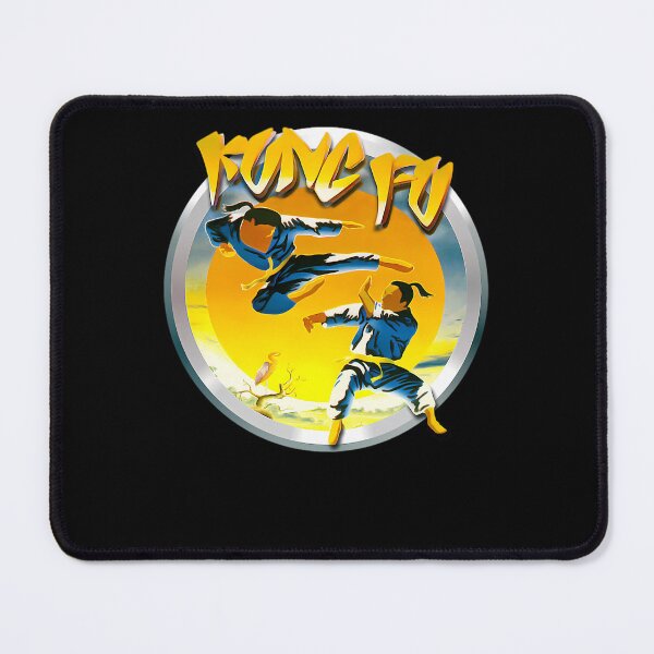 Item preview, Kung Fu Martial Artists Flying Kick Sun Setting designed and sold by EnrichGraphics.