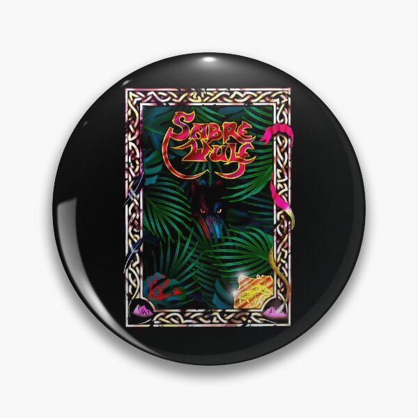 Item preview, Sabre Wulf Jungle Foliage Eyes Watching designed and sold by EnrichGraphics.