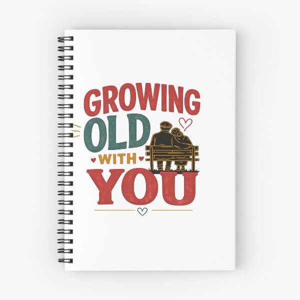 Item preview, Growing Old With You – Minimal Romantic Couple Vintage Typography | Love Gift Design designed and sold by Lovestickerco.