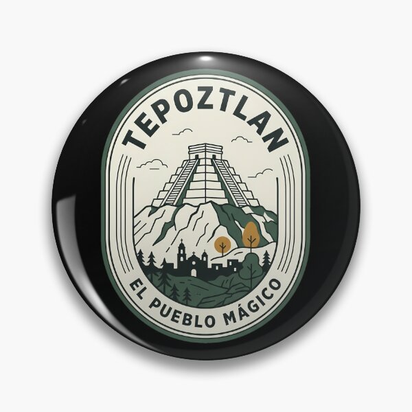Item preview, Tepoztlan Mexico Pueblo Magico Vintage Travel Emblem designed and sold by k3rstman1.