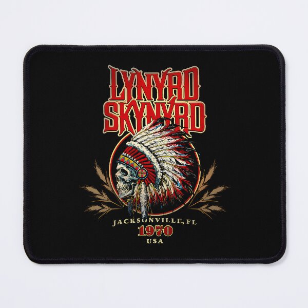 Item preview, Lynyrd Skynyrd Jacksonville FL 1970 Native American Skull designed and sold by FastCustomTees ll.