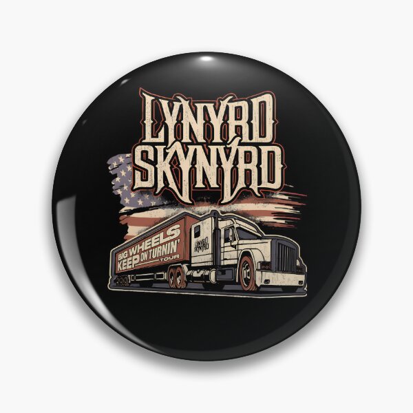 Item preview, Lynyrd Skynyrd Big Wheels Keep On Turnin Tour Semi Truck designed and sold by FastCustomTees ll.
