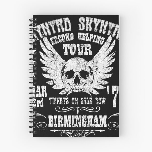 Item preview, Lynyrd Skynyrd Second Helping Tour Birmingham 1974 Skull designed and sold by FastCustomTees ll.