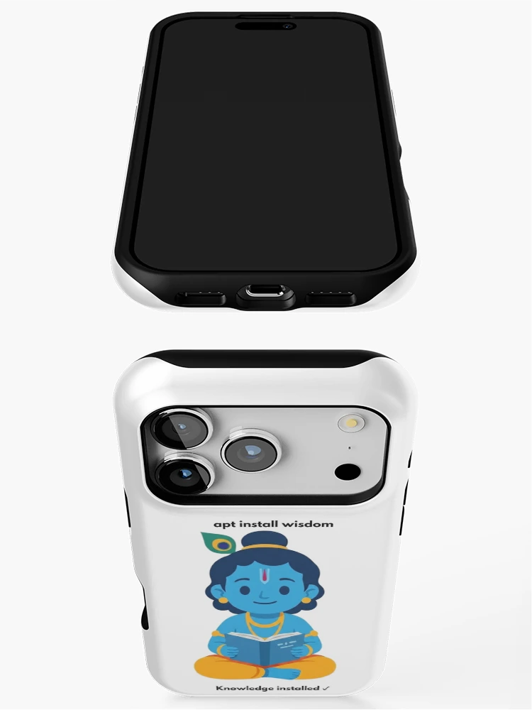 Thumbnail 3 of 4, iPhone Case, apt install wisdom | Linux Developer Sticker | Tech Humor designed and sold by BhaktiByte.