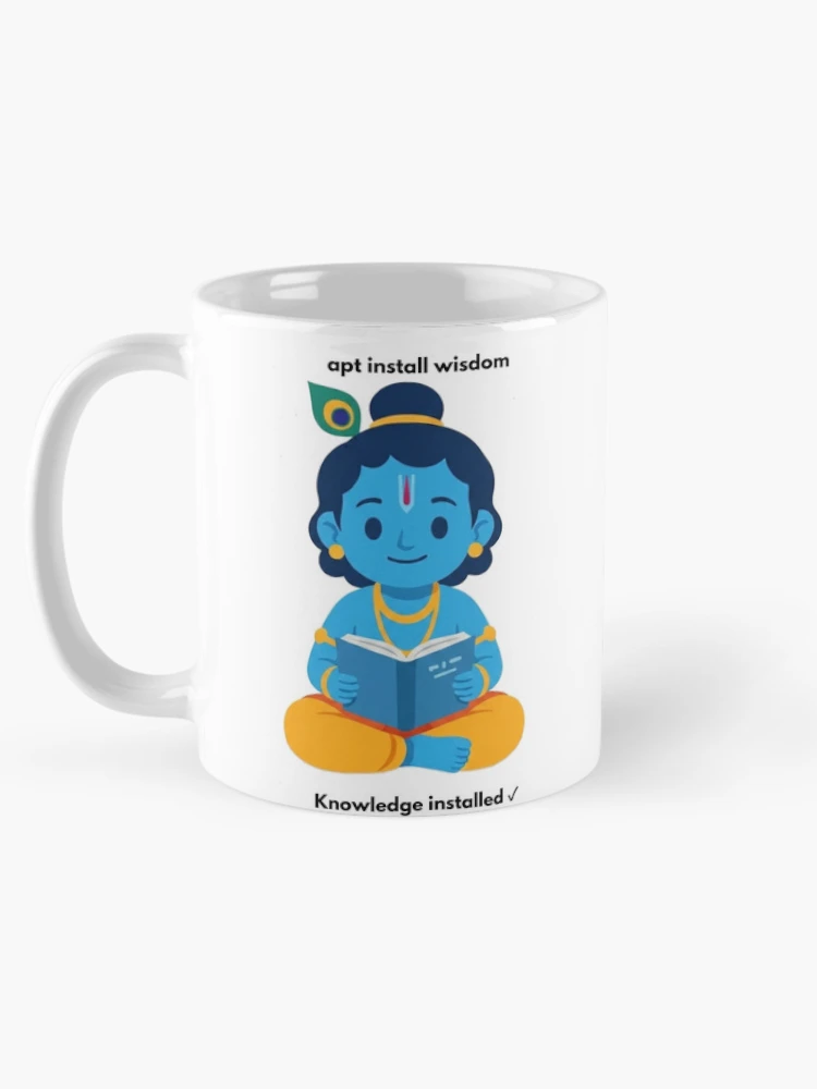 Thumbnail 5 of 6, Coffee Mug, apt install wisdom | Linux Developer Sticker | Tech Humor designed and sold by BhaktiByte.