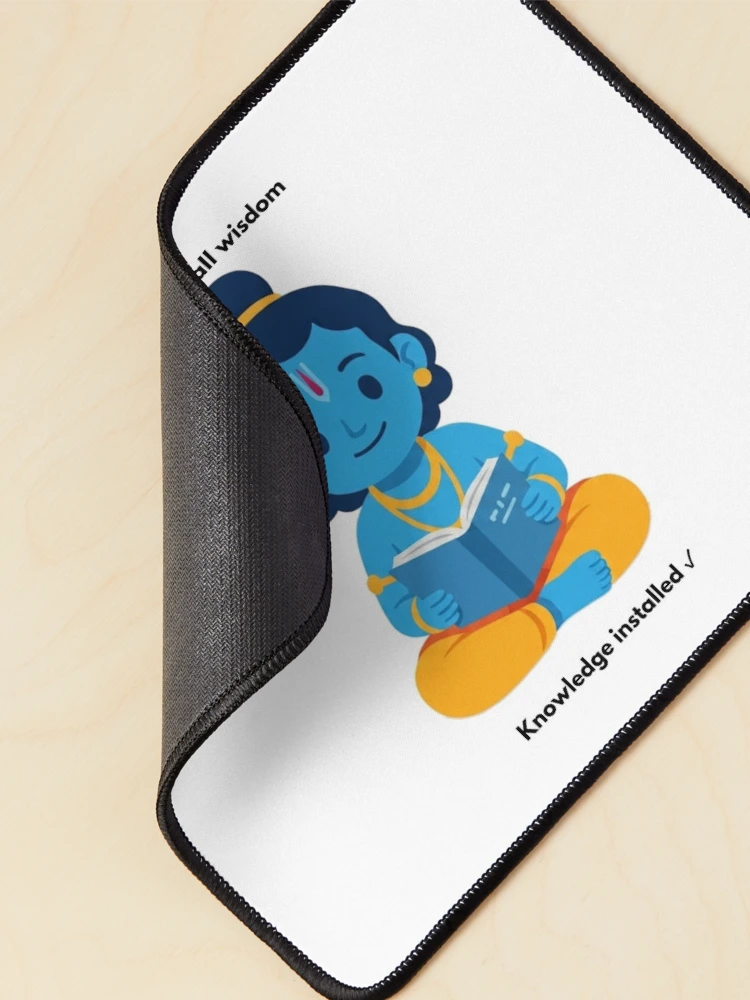 Thumbnail 2 of 5, Mouse Pad, apt install wisdom | Linux Developer Sticker | Tech Humor designed and sold by BhaktiByte.