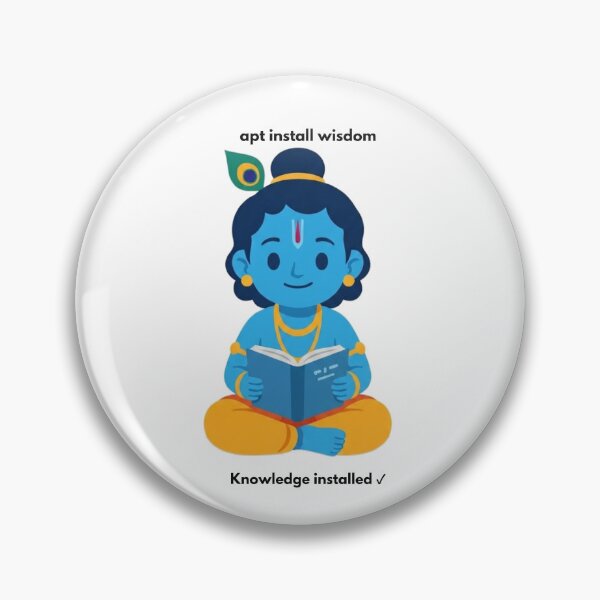 Item preview, apt install wisdom | Linux Developer Sticker | Tech Humor designed and sold by BhaktiByte.