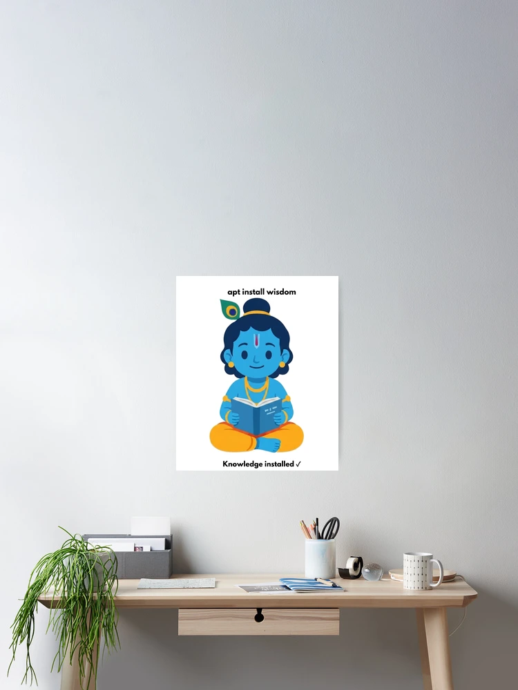 Thumbnail 2 of 3, Poster, apt install wisdom | Linux Developer Sticker | Tech Humor designed and sold by BhaktiByte.