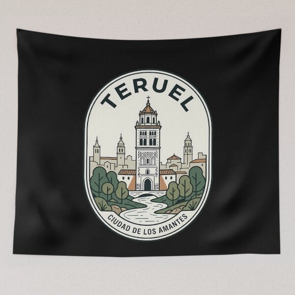 Item preview, Teruel Spain Vintage Travel Emblem City of Lovers designed and sold by k3rstman1.