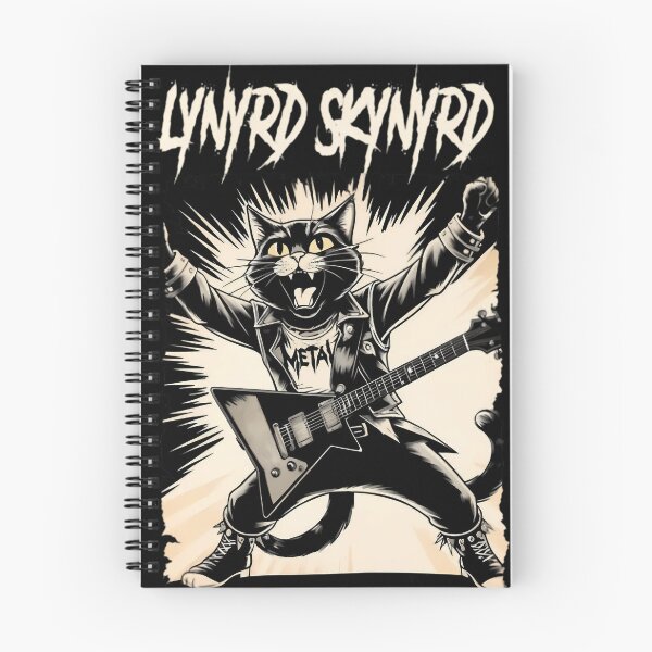 Item preview, Lynyrd Skynyrd Rocker Cat Playing Flying V Guitar designed and sold by FastCustomTees ll.