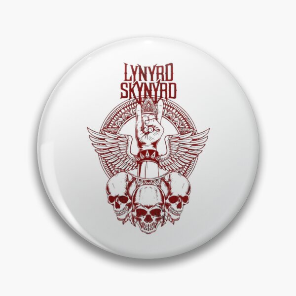 Item preview, Lynyrd Skynyrd Red Devil Horns Hand Skulls Gothic designed and sold by FastCustomTees ll.