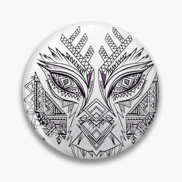 Item preview, Tribal Geometric Wolf designed and sold by Rama KLK.
