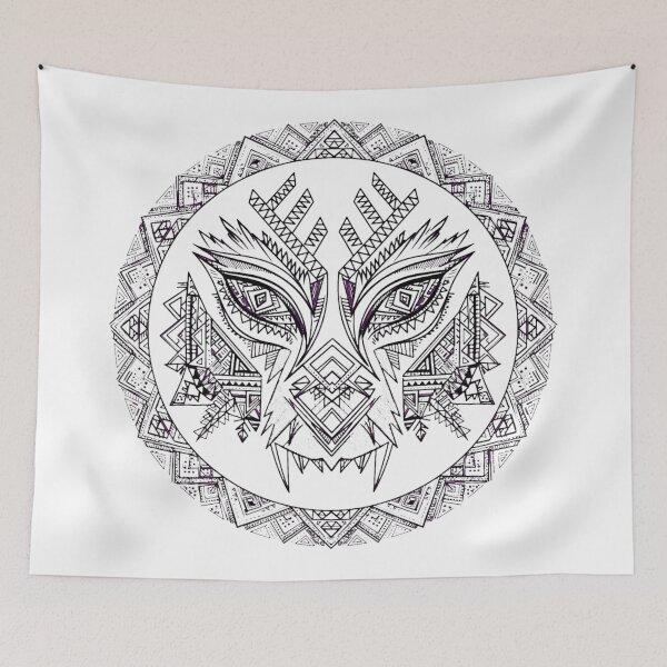 Item preview, Tribal Geometric Wolf designed and sold by Rama KLK.
