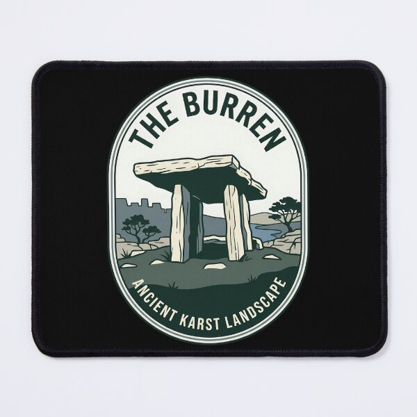 Item preview, The Burren Ireland Vintage Travel Emblem designed and sold by k3rstman1.