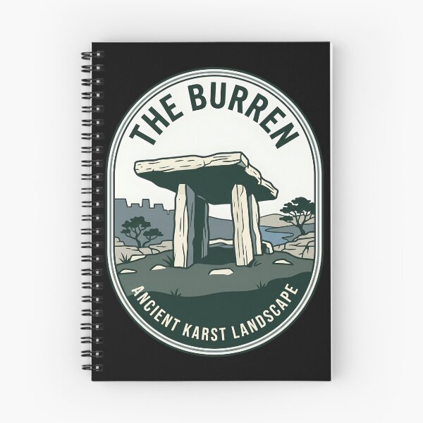 Item preview, The Burren Ireland Vintage Travel Emblem designed and sold by k3rstman1.