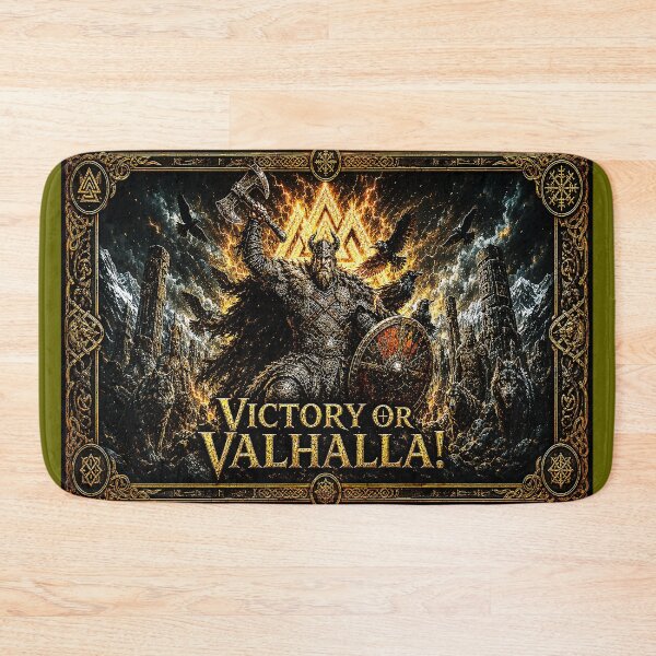 Item preview, VICTORY OR VALHALLA – Viking Warrior Rune Circle | Norse Mythology Design designed and sold by Alchemy Forge.