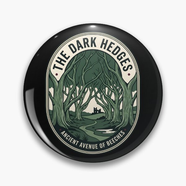 Item preview, The Dark Hedges Northern Ireland Vintage Travel Emblem designed and sold by k3rstman1.