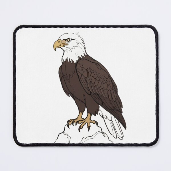Item preview, Majestic American Bald Eagle Illustration – Hand Drawn Raptor Bird Art designed and sold by mentosdesigner.