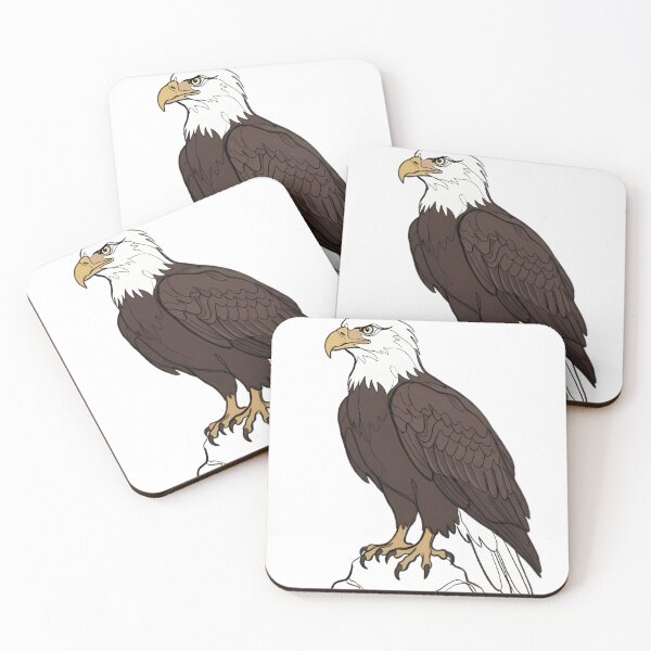 Item preview, Majestic American Bald Eagle Illustration – Hand Drawn Raptor Bird Art designed and sold by mentosdesigner.
