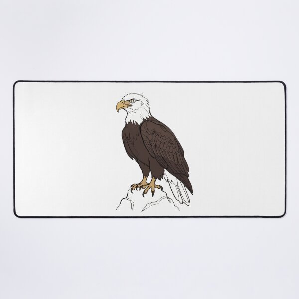 Item preview, Majestic American Bald Eagle Illustration – Hand Drawn Raptor Bird Art designed and sold by mentosdesigner.
