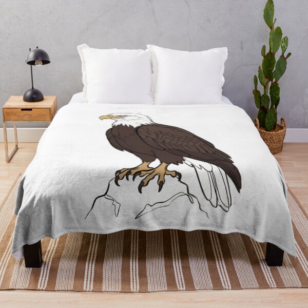Item preview, Majestic American Bald Eagle Illustration – Hand Drawn Raptor Bird Art designed and sold by mentosdesigner.