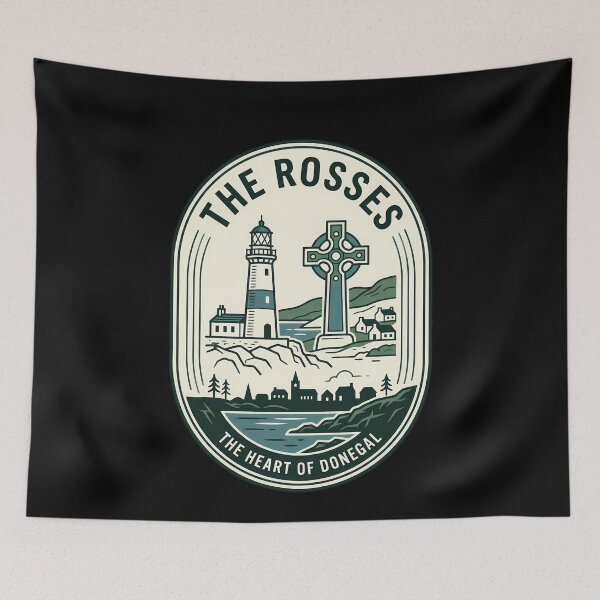 Item preview, The Rosses Donegal Ireland Vintage Travel Emblem designed and sold by k3rstman1.