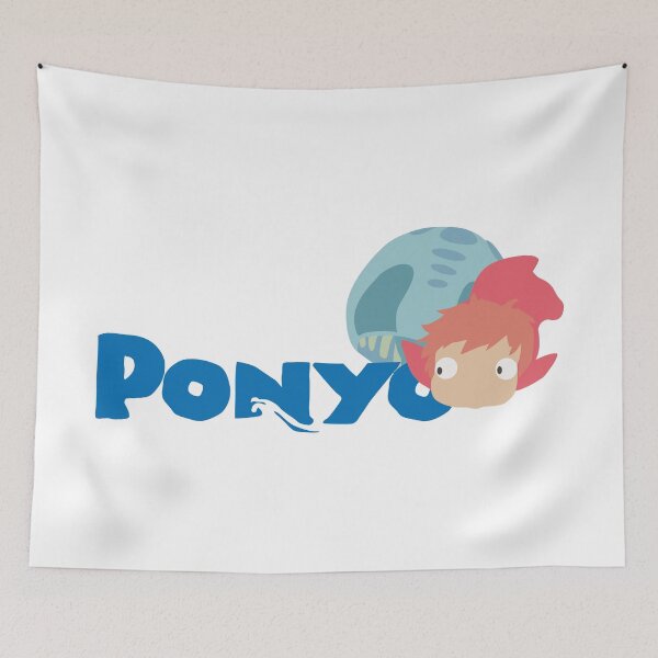 Item preview, Vaporwave Ponyo on the Cliff by the Sea Streets designed and sold by Rishstrethphoto.