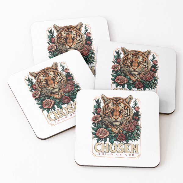 Item preview, Chosen Child of God — Spiritual Tiger Rose Art Design designed and sold by RickyHN7.
