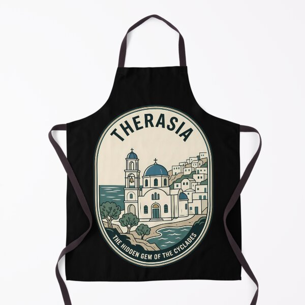 Item preview, Therasia Hidden Gem Vintage Travel Emblem Greece designed and sold by k3rstman1.