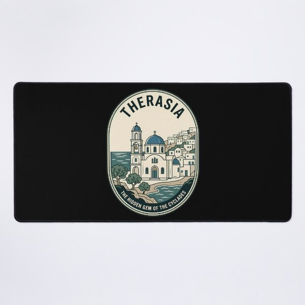 Item preview, Therasia Hidden Gem Vintage Travel Emblem Greece designed and sold by k3rstman1.